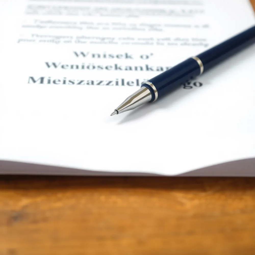 Wniosek o remont mieszkania spółdzielczego wzór